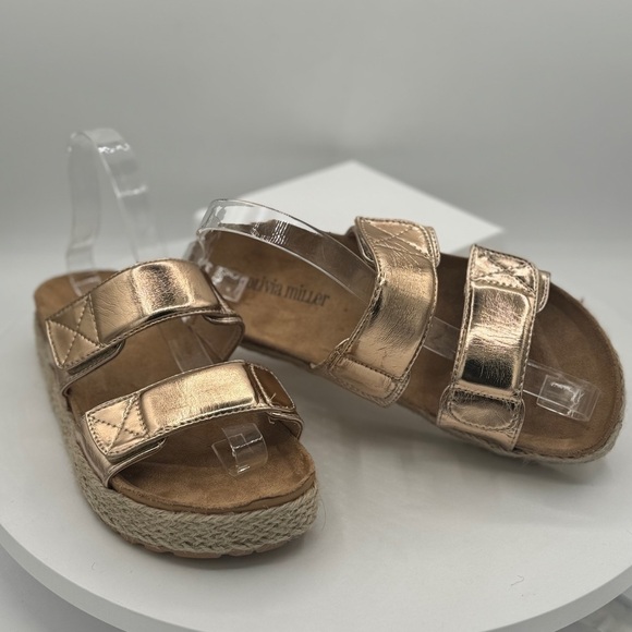 NEW Olivia Miller Palm Cove‎ Women's Sandals in Rose Gold Size 8 - Picture 4 of 10